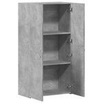 vidaXL Armoire de classement gris béton 60x32x115 cm bois d'ingénierie