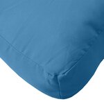 vidaXL Coussins de palette lot de 2 bleu mélangé tissu