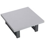 vidaXL Meuble de salle de bain en deux pièces Céramique Blanc