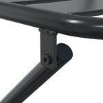 vidaXL Ensemble Bistro Pliable 3 Pièces Anthracite Acier