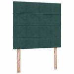 vidaXL Lit avec rangement et matelas Vert foncé 90 x 190 cm Velours