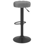 vidaXL Tabourets de bar lot de 2 gris foncé velours