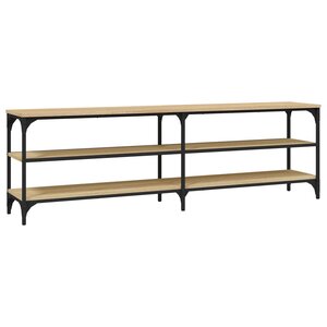 vidaXL Meuble TV chêne sonoma 160x30x50 cm bois d'ingénierie