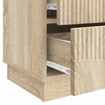 vidaXL Cabinet de chevet avec tiroir Chêne Sonoma 43 x 34 5 x 44 5 cm