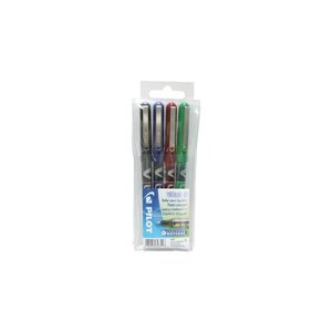 Stylo roller VBall VB 7 étui de 4 couleurs assorties PILOT