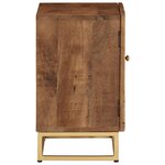 vidaXL Table de chevet 40x30x50 cm bois massif manguier et fer