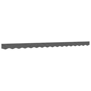 vidaXL Tissu de remplacement de cantonnière d’auvent rayure anthracite
