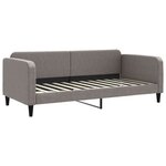 vidaXL Lit de jour avec gigogne et tiroirs sans matelas taupe 90x200cm
