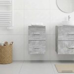 vidaXL Meuble de Salle de Bain In-between Gris béton 30 x 35 x 50 cm
