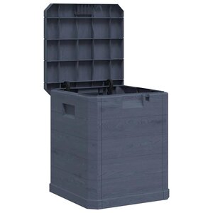 vidaXL Boîte de rangement de jardin 90 L Anthracite