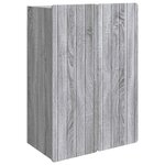 vidaXL Armoire Murale Sonoma gris 66 x 34 5 x 92 cm Bois d'ingénierie