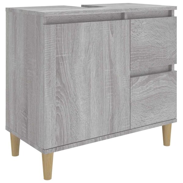vidaXL Armoire de bain sonoma gris 65x33x60 cm bois d'ingénierie