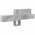 vidaXL Porte-manteau mural avec étagère Gris béton 100 x 12 x 43 5 cm