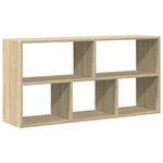 vidaXL Étagère murale chêne sonoma 100x25x50 cm bois d'ingénierie