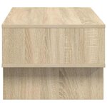 vidaXL Table basse Chêne Sonoma 80 x 46 x 35 cm Bois d'ingénierie