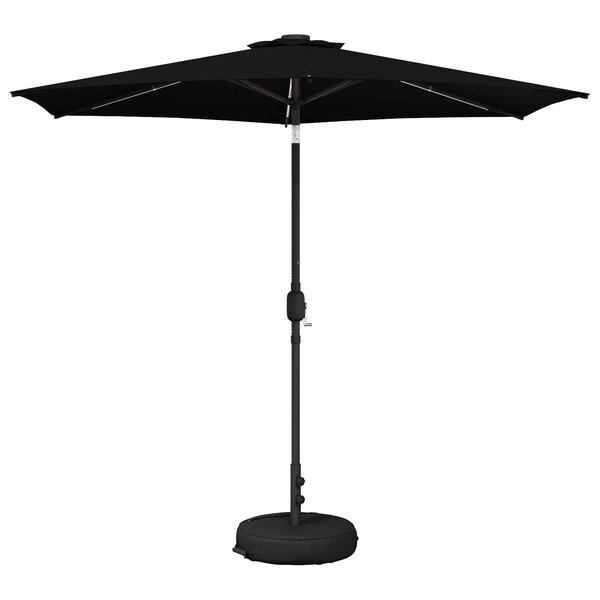 vidaXL Parasol de jardin avec lumières LED et base 270 x 270 cm