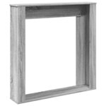 VidaXL Cadre de cheminée sonoma gris 100x20x100 cm bois d'ingénierie