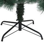 vidaXL Sapin de Noël artificiel avec support Vert 180 cm PET