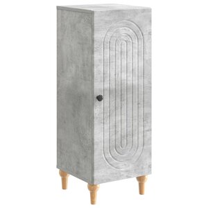 vidaXL Buffet Gris béton 33 x 34 5 x 90 cm Bois d'ingénierie