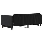 vidaXL Lit de jour avec lit gigogne noir 100x200 cm velours
