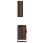 vidaXL Ensemble de meubles de salle de bain 2 Pièces Chêne marron