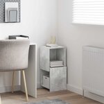 vidaXL Meuble d'angle Blanc 30 5x30x65cm Bois d'ingénierie