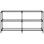 vidaXL Table console avec dessus en verre transparent 158 5x30x81 cm