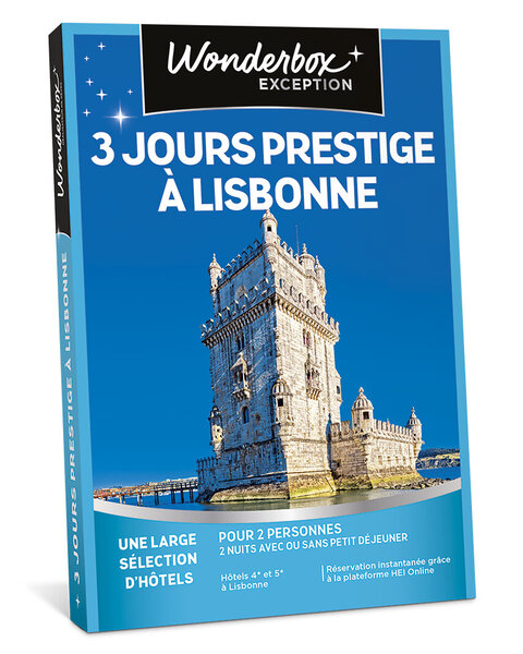 Coffret cadeau - WONDERBOX - 3 jours prestige à Lisbonne