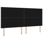 vidaXL Tête de lit avec des lumières à LED Réglable Gris 200 cm tissu