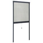 vidaXL Moustiquaire à rouleau pour fenêtres Anthracite 80x170 cm