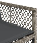 vidaXL Ensemble à manger de jardin 17 Pièces et coussins résine tressée