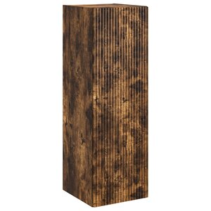 vidaXL Cabinet de Salle de Bain Mural Chêne fumé 33 x 34 5 x 100 cm