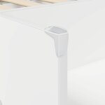 vidaXL Lit haut pour enfants avec bureau Blanc 90 x 200 cm
