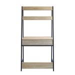 Bureau avec étagere en metal - L 84 x P 45 x H 165 cm - DOVER