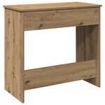 vidaXL Bureau chêne artisanal 80x40x75 cm bois d'ingénierie