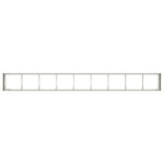 vidaXL Jardinière blanc 360x40x40 cm acier laminé à froid