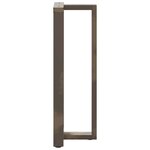 vidaXL Pieds de table de bar en forme de T  2 pièces  noir  50 x 35 x (110-111) cm  acier