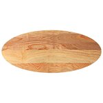 vidaXL Dessus de table 140x60x2 cm bois de chêne massif ovale