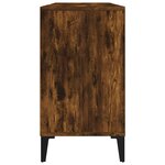 vidaXL Meuble d'évier chêne fumé 80x33x60 cm bois d'ingénierie