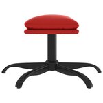vidaXL Repose-pied Rouge bordeaux 60x60x36 cm Similicuir