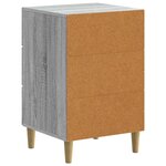 vidaXL Cabinet de chevet avec tiroir Sonoma gris 43 x 41 x 66 5 cm