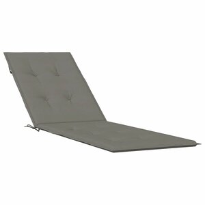 vidaXL Coussin de chaise longue gris foncé mélangé (75+105) x 50 x 4 cm