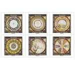 Carnet 12 timbres - Aux pays des Merveilles - Assiettes - Lettre Verte