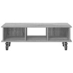 vidaXL Meuble TV Gris Sonoma 100 x 35 x 35 cm Bois d'ingénierie