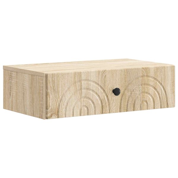 vidaXL Table d'appoint murale 59 x 34 5 x 17 cm Bois d'ingénierie