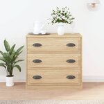 vidaXL Buffet chêne sonoma 70x35 5x67 5 cm bois d'ingénierie