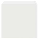 vidaXL Meuble TV mural Blanc 60 x 31 x 29.5 cm Bois d'ingénierie