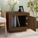 vidaXL Table basse chêne marron 51x50x45 cm bois d'ingénierie