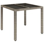 vidaXL Ensemble à manger de jardin 5 Pièces coussins gris résine tressée