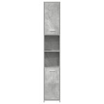 vidaXL Armoire de salle de bain Gris béton Bois d'ingénierie